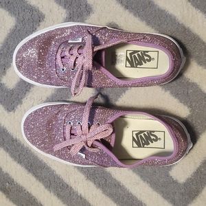 LIKE NEW Pink Glitter Vans